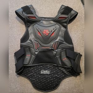 New used twice, Icon Stryker Field Armor 2XL-3XL Motorcycle protective vest